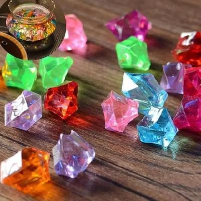 50 Pieces Faux Fake Gems Stones Imitation Jewelry  Fish Tank Diamonds Aquarium Decoration