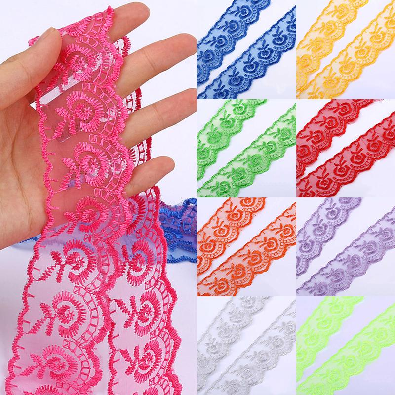 

Аксессуары для одежды 3,5 см, популярная кружевная лента, Лидер продаж, высококачественные швейные аксессуары, красочные DIY 10 ярдов/рулон, ювелирные аксессуары