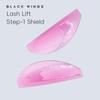 BLACKWINGS 1 Pair Eyelash Perm Silicone Pads, Curling Pads for Lash Lift, with Size Guide Chart, Hypoallergenic Reusable Accessories