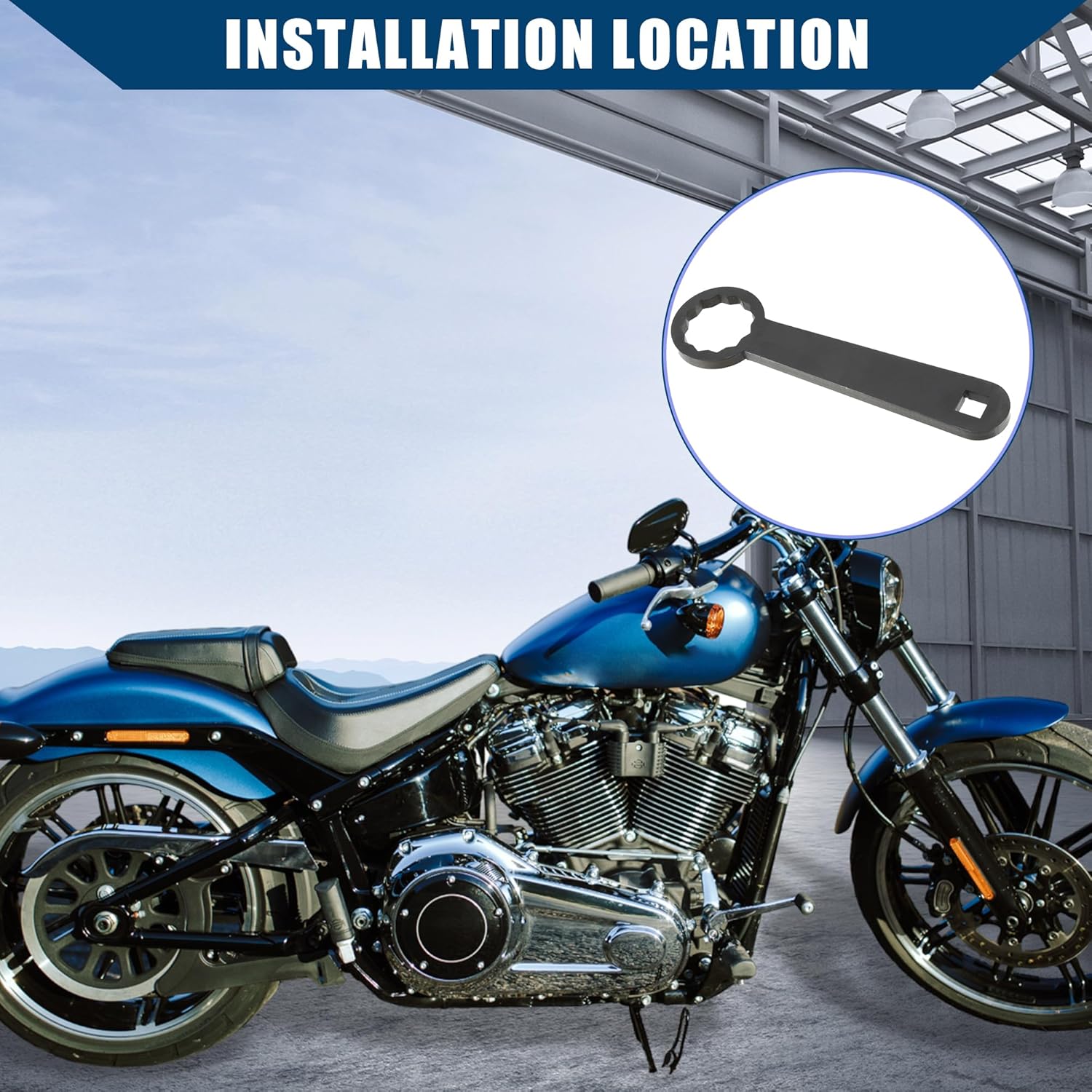 

Rear Axle 36mm Wrench Tool Rear Wheel Axle Torque Wrench for Harley Touring Motorcycle/Rear Axle Nut Torque Adapter to Adjust Belt Tension/Durable /