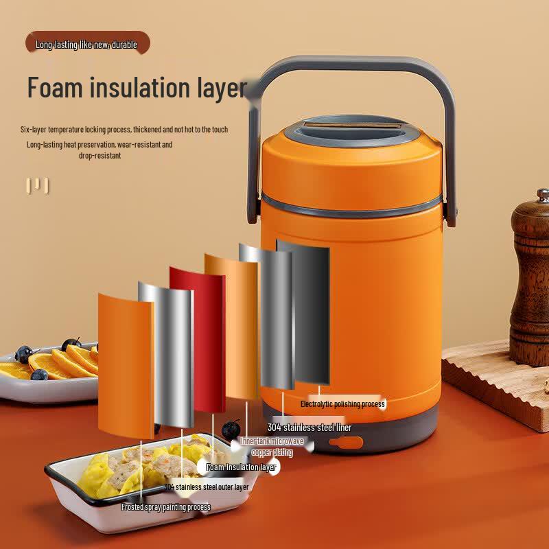 ZISIZ Portable Electric Heated Insulated Lunch Box