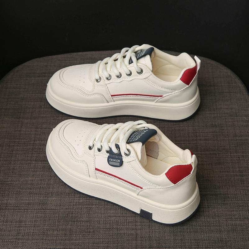 Женские универсальные весенне-осенние толстоподошвенные новые повседневные спортивные кроссовки с круглым носком на платформе 35