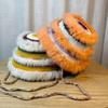 Rabbit Fur Knitted Hat for Women  New Autumn and Winter Plush Fisherman Hat Fashionable and Versatile Face Showing Small Woolen Basin Hat