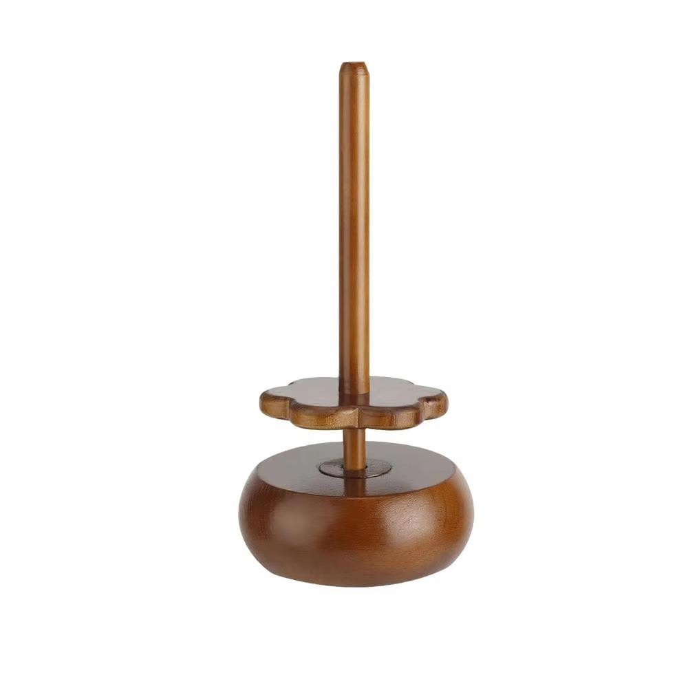 Reusable Wooden Yarn Winder Stand Rotatable Design Magnetic Skein Rack  DIY Knitting