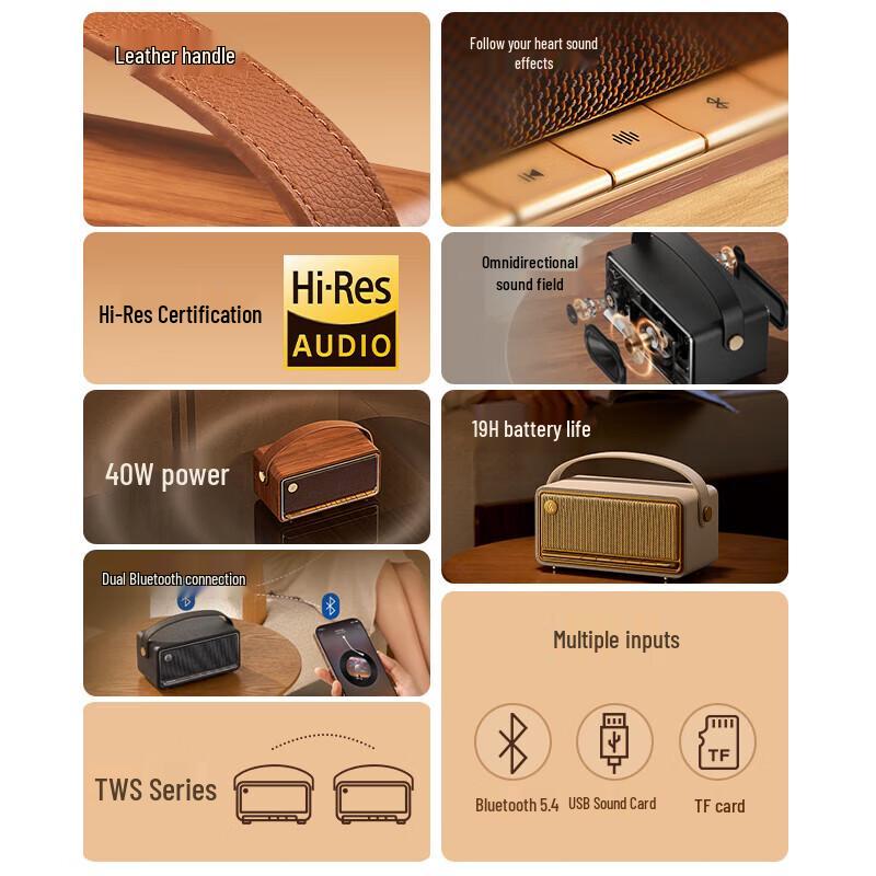 Edifier M285 Retro Portable Bluetooth Speaker