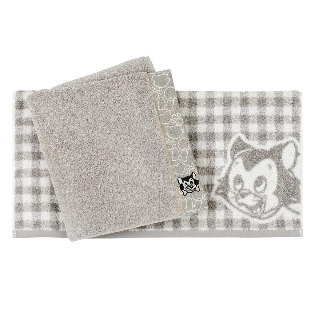 Towel Laboratory Figaro Bath Set of Japan Technology [Disney Character] #023 Towels, 2, Fluffy, Fast-Absorbent, 100% Cotton, Low-Pilling, Gift,