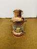 Brass & Copper Anchor Oil Lamp ~ Nautical Maritime Ship Lantern ~ Boat Light
