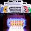 24V LED Truck Side Marker Lights, Blue Flowing Brightness Visibility Signal Lamps for Heavy Vehicles Enhanced Visibility
