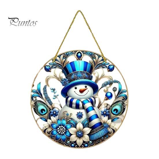 Christmas Party Hanging Supplies Tree Ornaments, Acrylic Festive Pendants with Lanyard for Seasonal Home Ornaments Holiday Decoration, Indoor