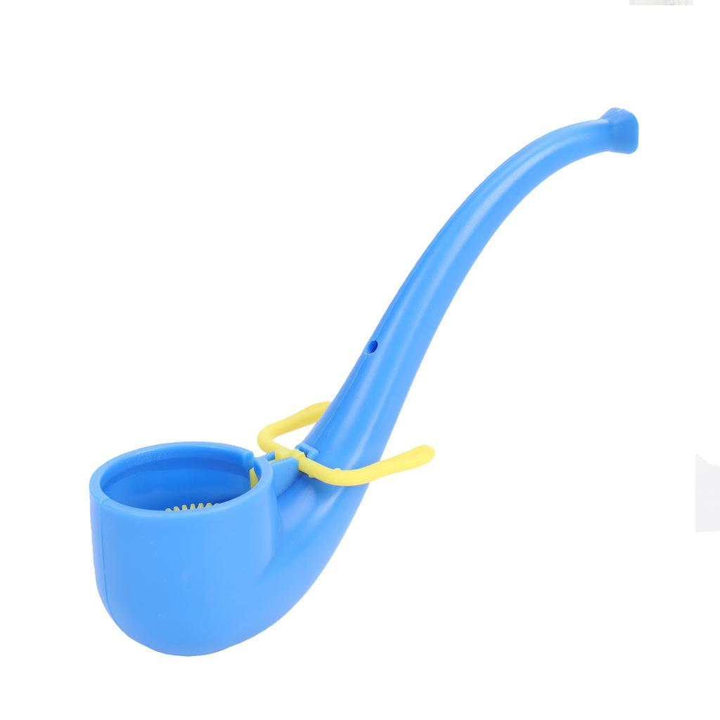 Soap Bubble Pipe Portable Reusable Vintage Bubble Blowing Pipe for Adult Kids Blue