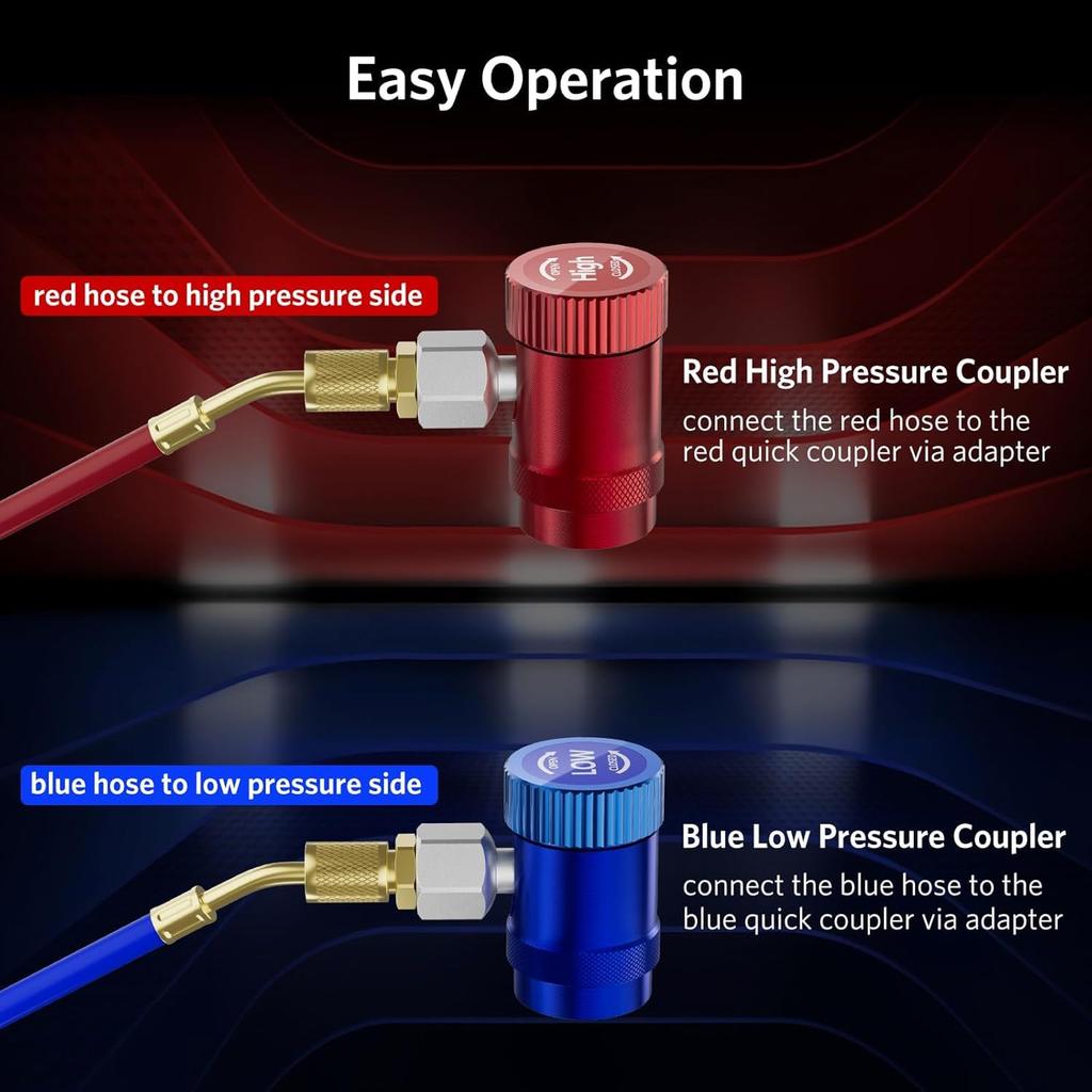 Quick Joint Quick Coupler L Type Car Air Conditioner with