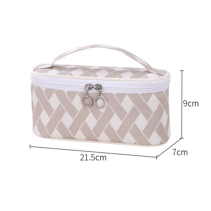 Cosmetic Pouch Portable Large Capacity Waterproof Storage Bag Urban Style Simple