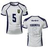 2026 Summer New Men's Blue Lock Anime Football Shirt T-shirt Women's Round Neck Sports Top Casual Short Sleeve T-shirt
