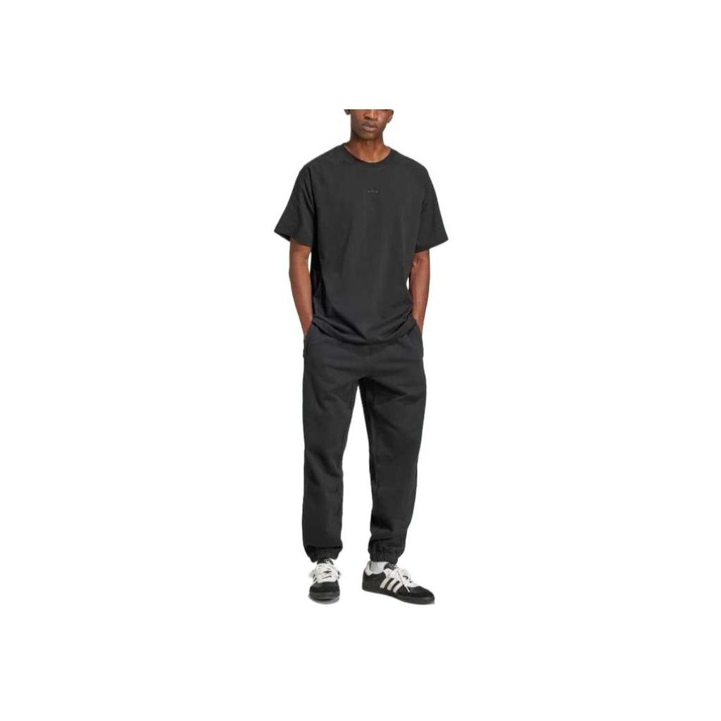 Adidas Originals Premium Essentials Sweatpants With Brand Logo Embroidery Comfortable Soft Cuffed Sports Casual Pants Men Pants Black JC9575