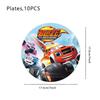 Blaze Monster Balloons Machines Race Car Birthday Party Decoration Tableware Tablecloth Plate Cup Napkin Bag Racing Party Favors