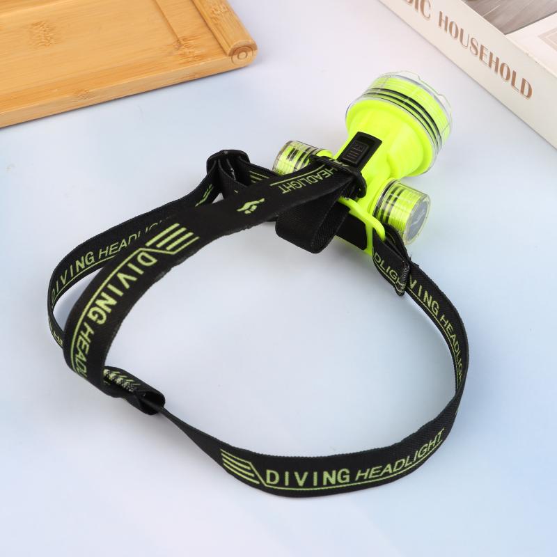 Diving Headlight Rechargeable Waterproof Headlight Led Professional Flashlight Ultralight Fishing Flashlight Head Light