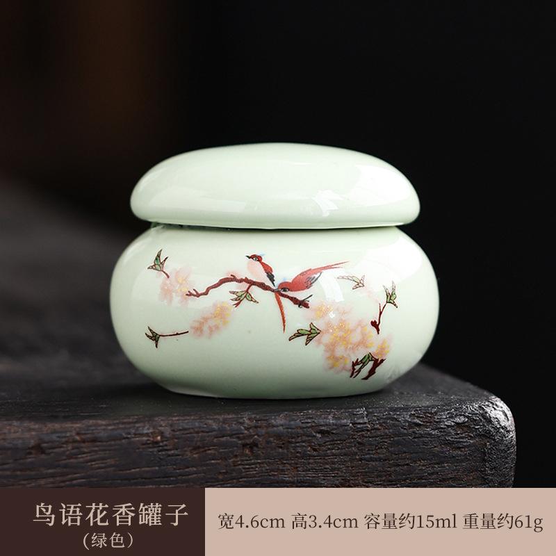 

Ceramic 15ml Small Storage Jar with Lid for Powder Pills Ointment Container Compact Size for Home and Travel Use One Size