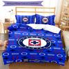 Cruz Azul Themed 3pcs Bedding Set Duvet Cover Closure Includes 1 Duvet Cover & 2 Pillowcases for All Seasons Bedroom Home Dorm Decor