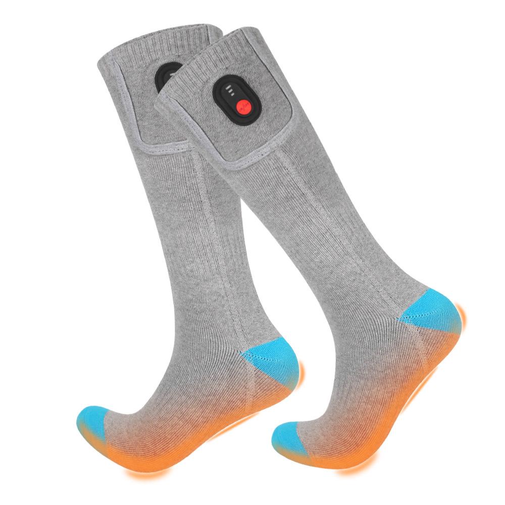 Electric Heated Knee-High Socks for Men & Women – Quick Heat, Winter Warmth for Outdoor Use