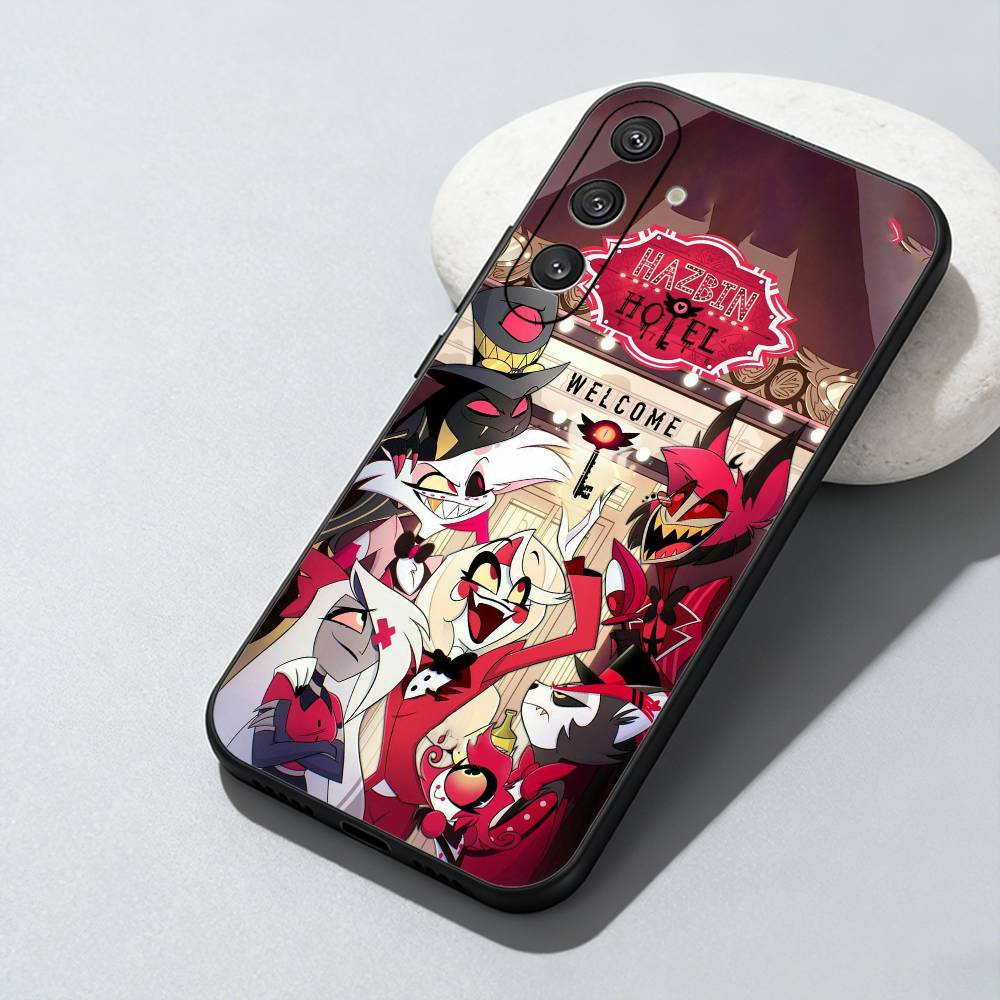 H-Hazbin H-Hotel Handyhülle Für Samsung Galaxy A73,A72,A71,A70,A52,A51 Andere Weiche Schwarze Hülle