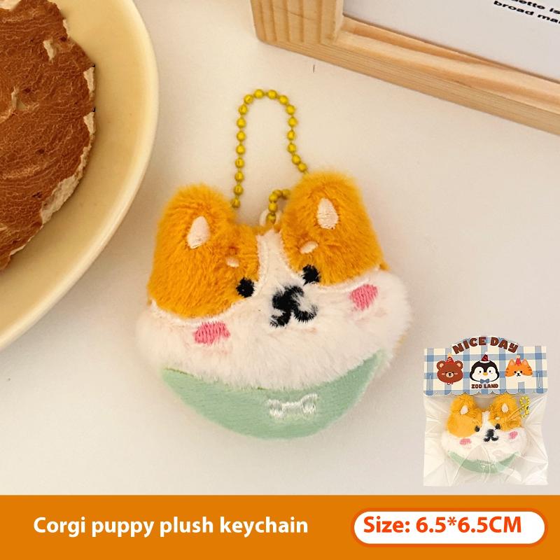 

Cute Cartoon Small Animal Plush Decoration Doll Pendant Keychain Kawaii Stuffed Doll Toys Backpack Pendant Accessories Gifts