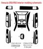 12-17 Venucia D50/R50 Carbon Fiber Gear Shift Interior Stickers