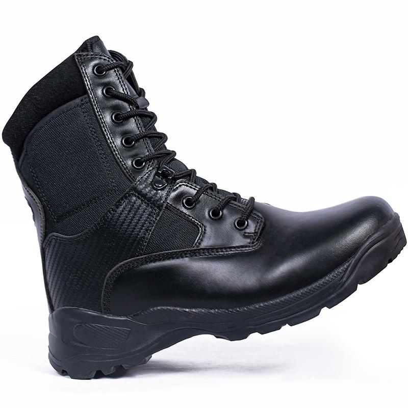 High Top Boots Black Outdoor Integrated Desert Hiking Mountaineering Shoes