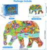 Puzzle Fil Çocuklar, Yapboz 200 Parça Hayvan Bulmacası Oyuncak 3 4 5 6 7 8 9 Yaşındaki Yürümeye Başlayan Çocuklar Erkekler Kızlar için Çocuk Bulmacası Hediyesi
