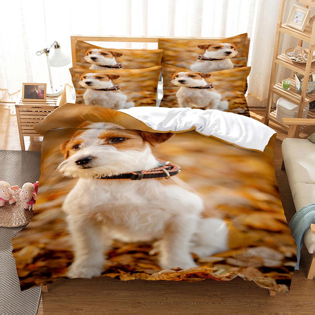English Bulldog Duvet Cover Sad And Tired Bulldog European Pure Breed Animal Room Home Decorative 3 Piece Bedding For Kid Women