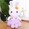 Short Plush Rabbit Plush Toy Soft Material Plush Toy Cute Cartoon Bunny Sleeping Doll  Girls Doll