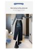 High-End Mid-Length PU Leather A-Line Midi Skirt, Autumn/Winter 2025 Fashion