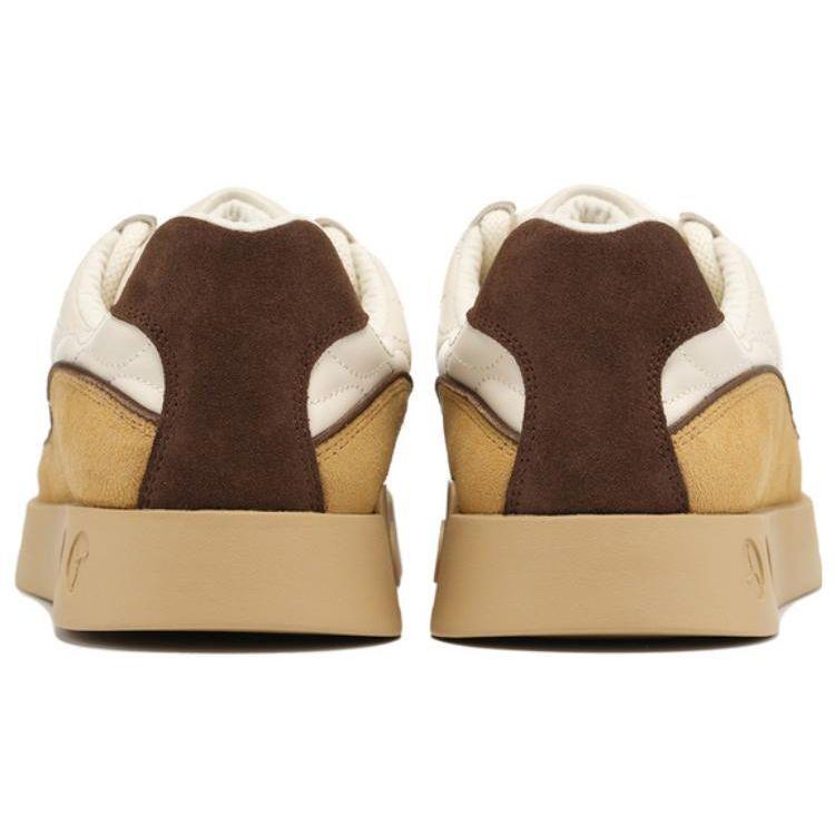 Li-Ning 1990 Classic Series Wind Bell 3 Comfortable Durable Lightweight Low-Top Skate Shoes Women Sneaker Beige ALHT074-4