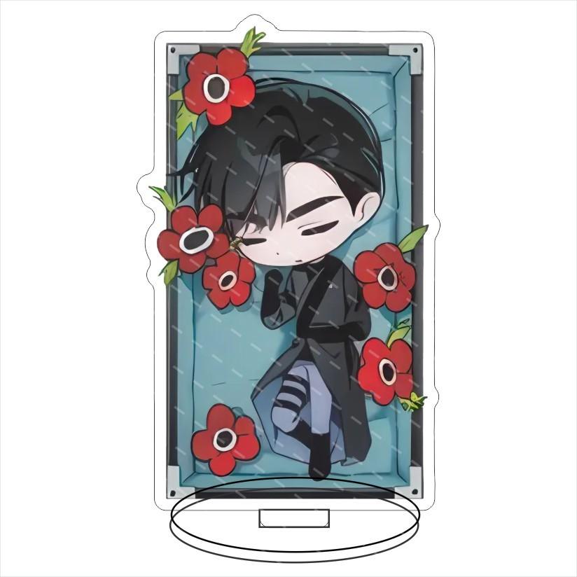 Alien Stage Japanese Anime Peripherals Q Version Acrylic Stand Collectible Table Ornaments Creative Birthday Gifts For Friend Plaything