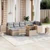 VidaXL Garden Lounge Set with Cushions 8 Pcs, Patio Sofas, Patio Furniture Set, Outdoor Furniture, Mix 3264734