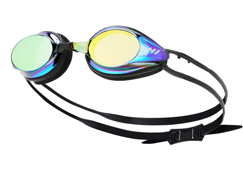 SWAVE SWIPE Mirrored Swimming Gold Goggles, Unisex, Prism,