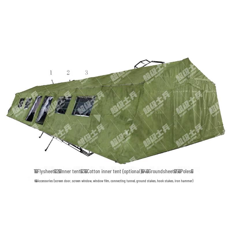 Super Soldier 80sqm Emergency Folding Frame Tent
