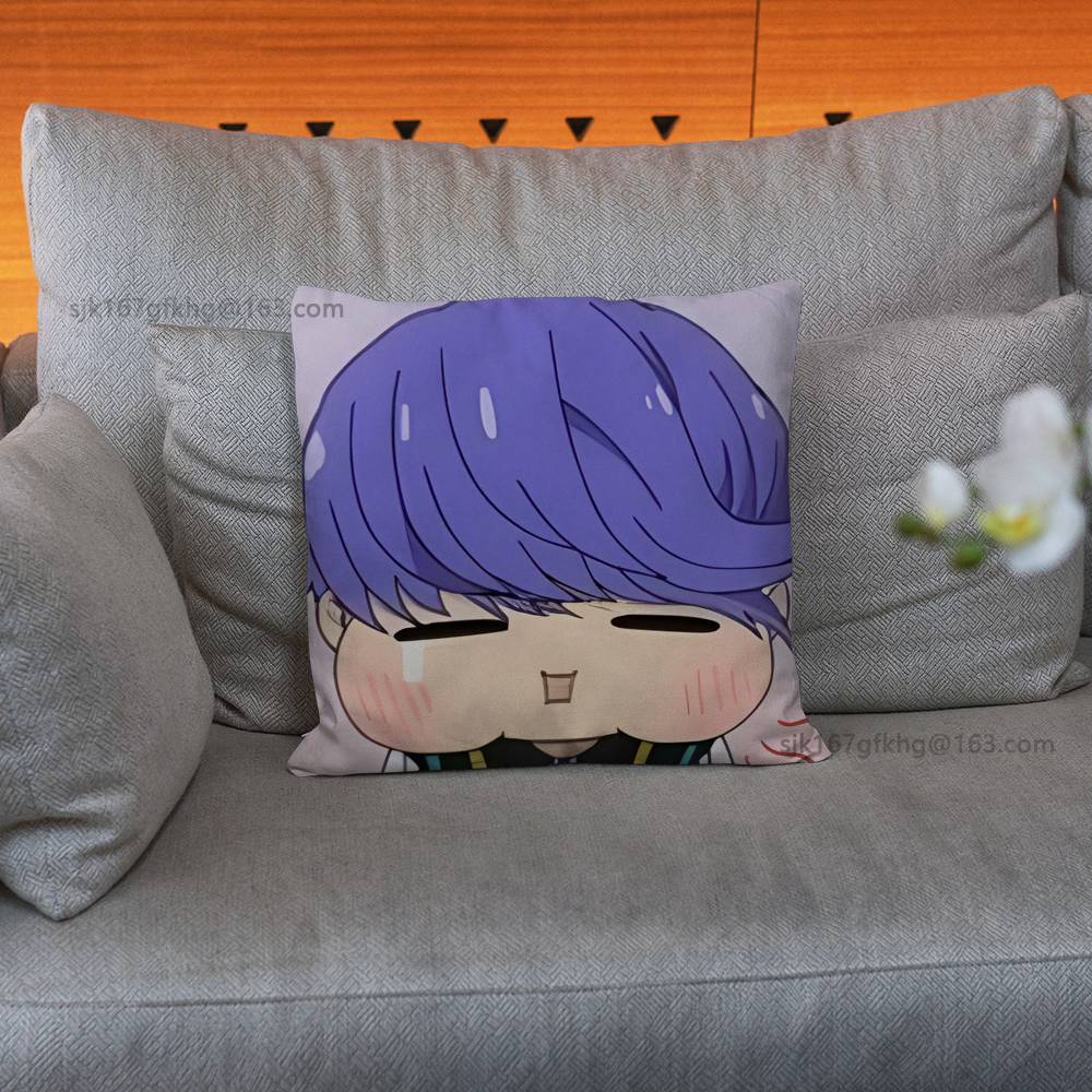 Game O-Obey Me Pillow Case Sofa Living Room Bedroom Headboard Backrest Cushion Square Cushion Nap Time