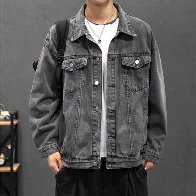 Farmer dzseki Férfi divat Hole Retro Motorcycle Basic Coat Férfi Streetwear Bomber Farmer dzseki Cowboy Férfi dzseki Alkalmi kabátok