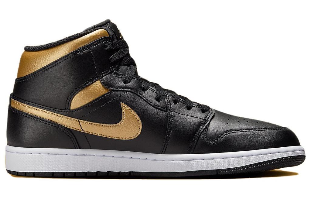Jordan 1 Mid Black Metallic Gold DQ8426-071
