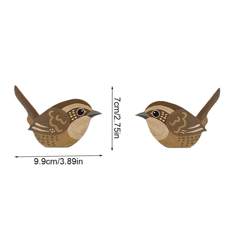 1 pár dřevěných rustikálních ptáčků nástěnné dekorace do obývacího pokoje barevné létající ptáky dekorace roztomilé domácí dekorace obrazy