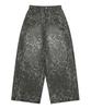 MUCENT Dit Snap Button Leopard Wide Pants