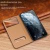 Magnetische Echtleder-Hülle für iPhone 16 Pro Max 17 15 Plus 14 13 12 11 Xs Xr 8 mit Fensteransicht Brieftaschen-Cover Kostenlose Antwort