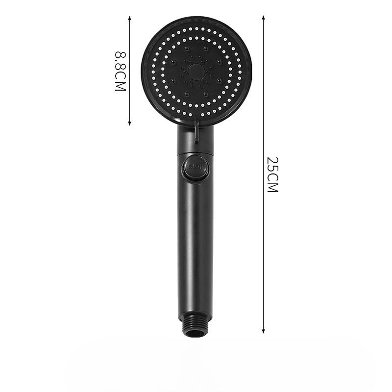 

Насадка для душа под давлением Насадка для душа под давлением Главный смеситель для ванны Домашний набор для ванной комнаты Водонагреватель для ванны five-speed sprinkler чёрный