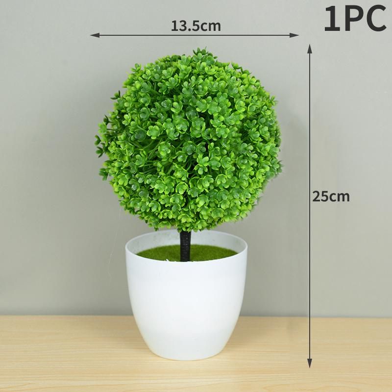 Artificial Plant Pot Household Tabletop Ornaments Simulation Green Plants Small Trees And Grass Multi-Style Garden Decoration