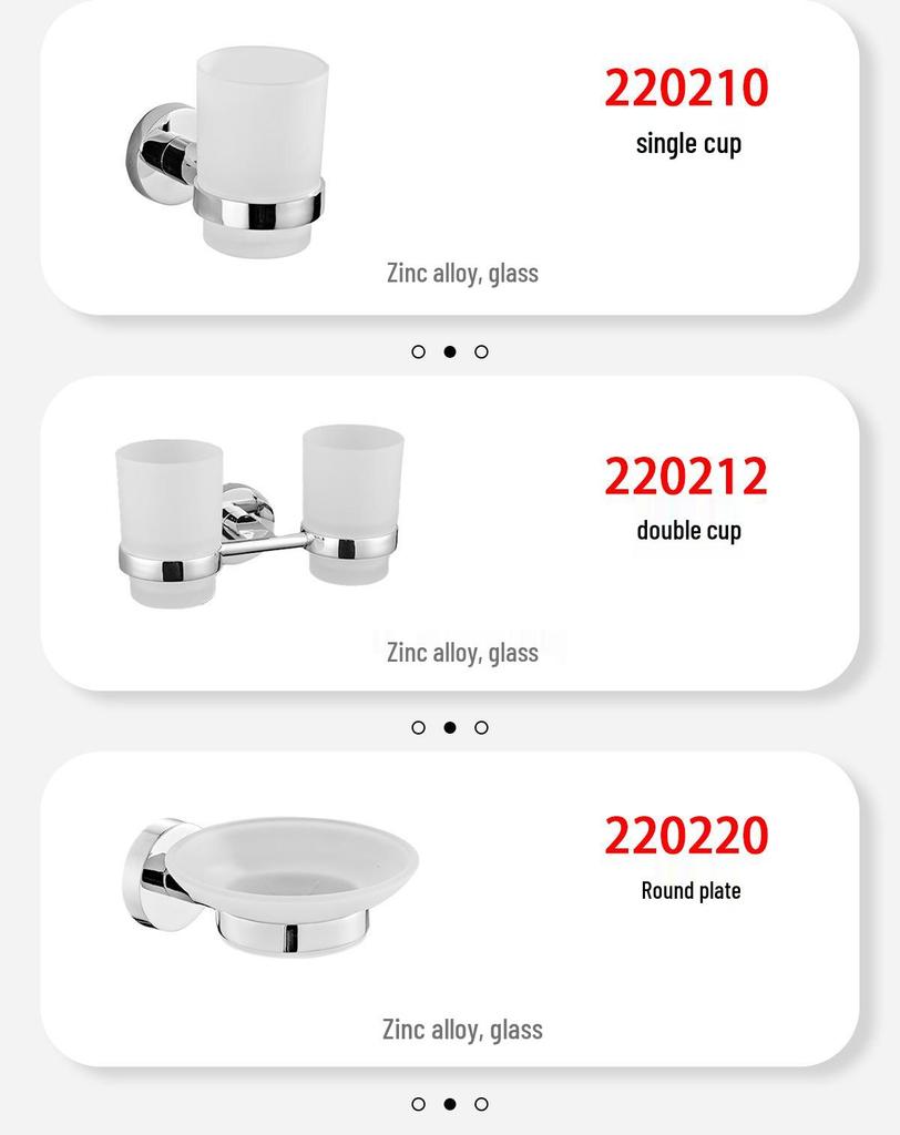 Stainless Steel Bathroom Towel Rack & Hanger Set