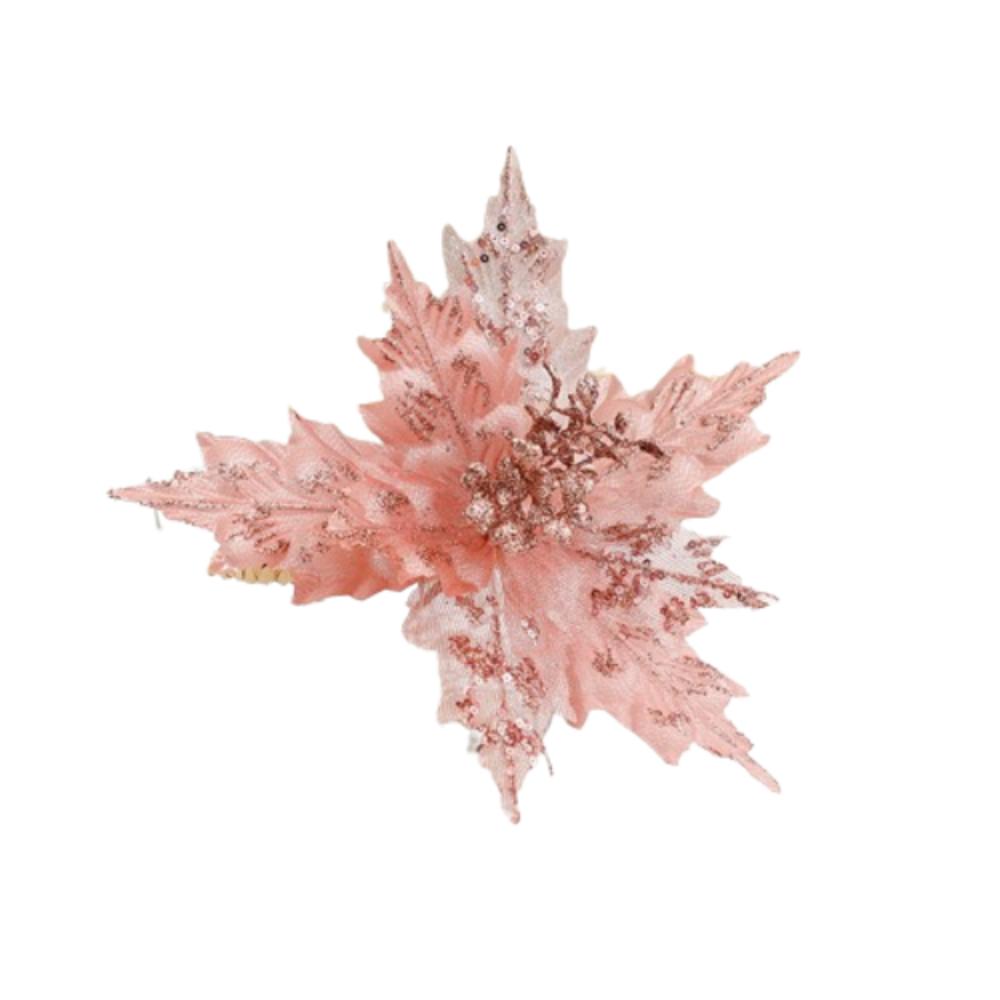 26cm Artificial Christmas Flower Large Christmas Tree Ornaments Merry Christmas Decorations