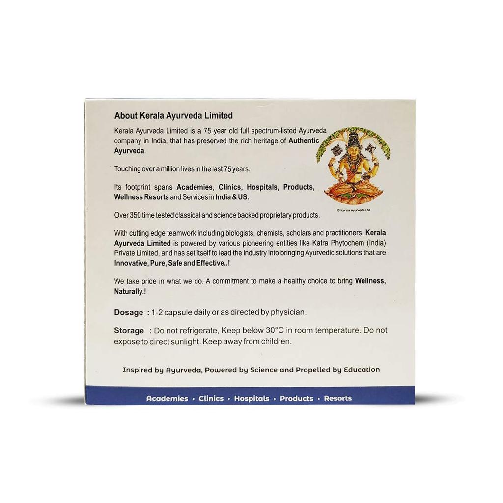 Kerala Ayurveda Cervigest Capsule 100 Count for Neck Shoulder Back Pain Muscle Relief