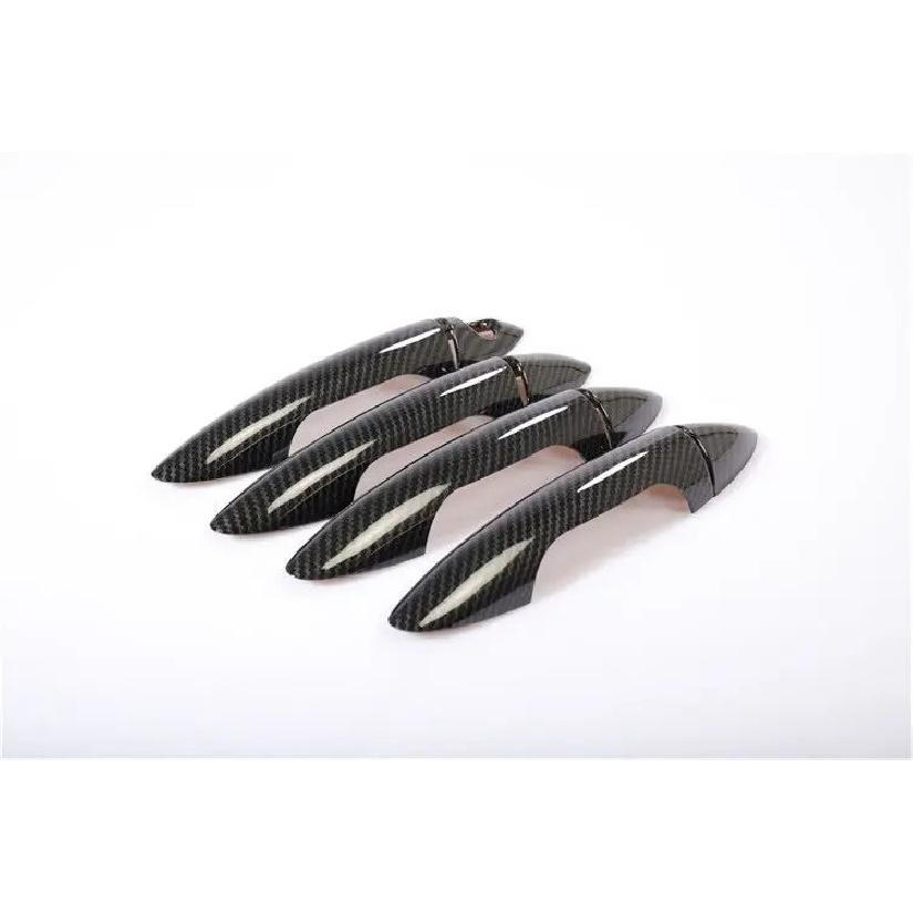 

Carbon Fiber Car Door Handle Cover Trim Sticker For Hyundai Verna Solaris ix25 Accent Grand Avega 2010-2015 Styling Accessories door handle cover