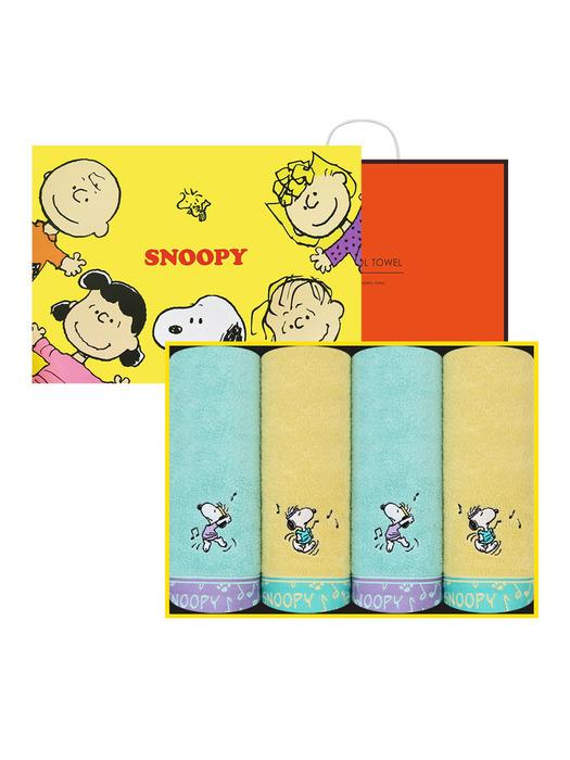 Полотенце Songwol Snoopy музыка 4 штуки 4 yellow sheets