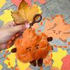 Porte-clés Peluche Feuille d'Érable Yousheng Jouet Peluche Feuilles Dessin Animé Anime Charme Sac à Dos Accessoire Mignon Thème Automne
